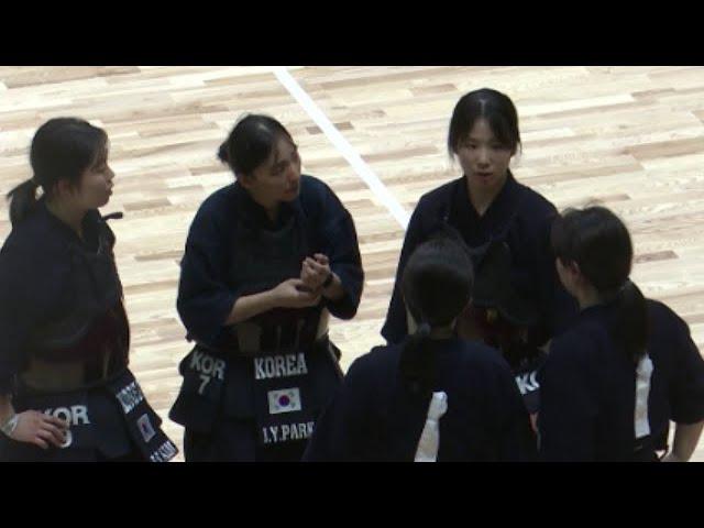 2024 WORLD KENDO CHAMPTIONSHIPS(세계검도선수권대회) WOMEN'S TEAM SEMI-FINAL KOREA VS USA