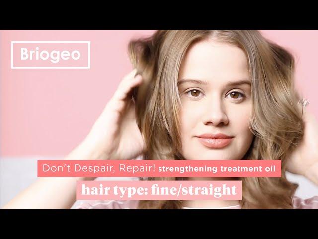 Briogeo Don't Despair, Repair! strengthening treatment hair oil | how-to for fine/straight hair