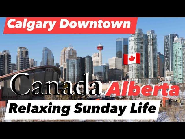 Calgary Downtown | Sunday Life | Early December | Alberta, Canada 