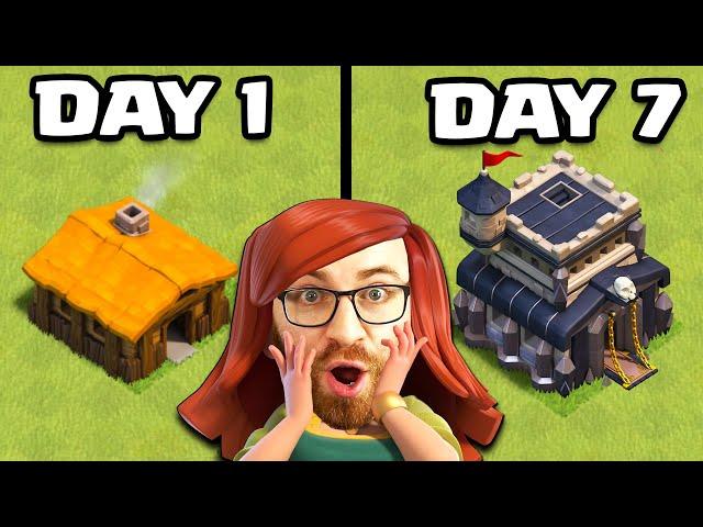 I Played a New Clash of Clans Account for 7 Days Straight!