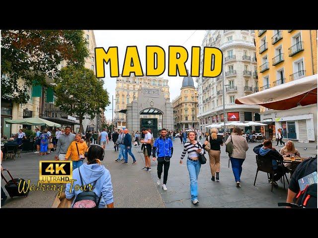 Madrid Walking Tour: Explore Centro & Malasaña [4K UHD 60fps] | Unmissable Sights! Spain 