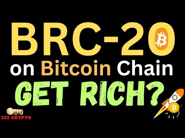 Bitcoin BR-C 20, Get RICH, Get in EARLY? BRC-20 Explained.