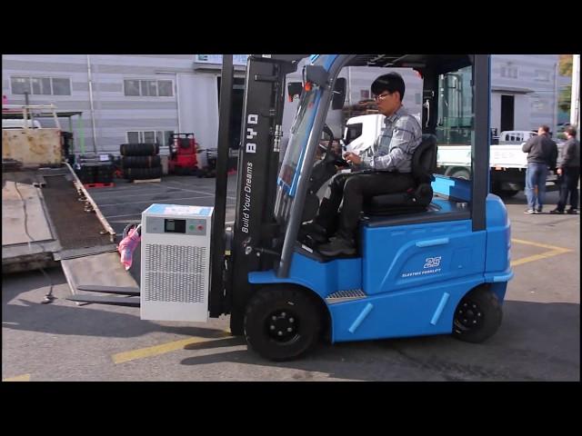 [지게차코리아] BYD 지게차 출고 영상 [Forklift Korea] BYD forklift shipping video