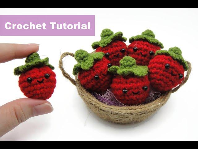 Easy Crochet Amigurumi Tutorial - Strawberry