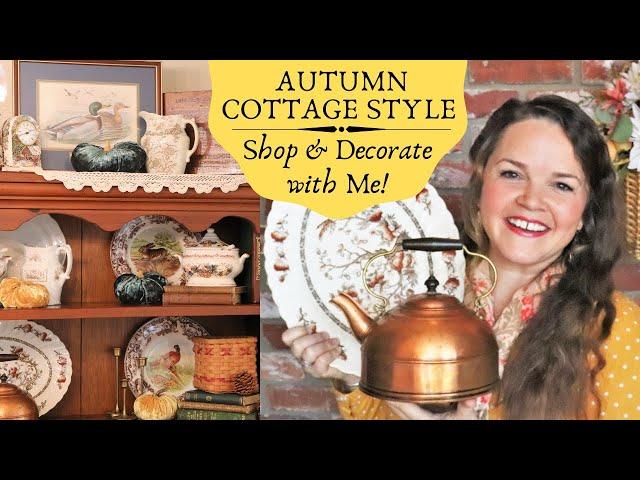 FALL DECOR Cottage Style - Shop & Decorate with Me! Thrifted & Antique Home Décor