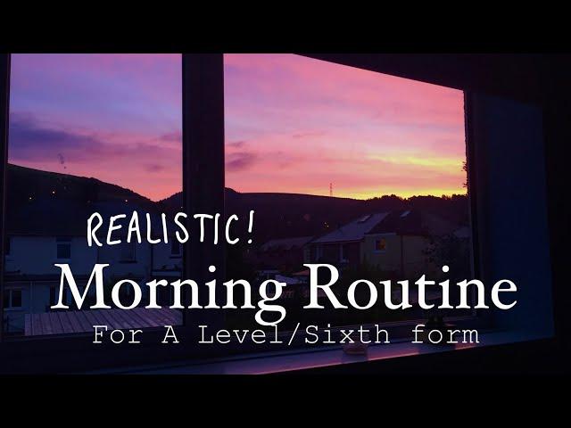 Realistic Morning Routine for A Levels ⏰ Simple start to sixth form/college