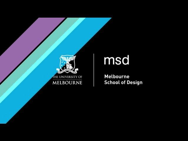 Learn about the Melbourne School of Design experience