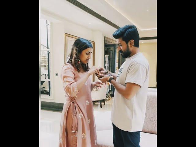 Actor Ram Charan and Niharika Konidela Rakhi Celebrations