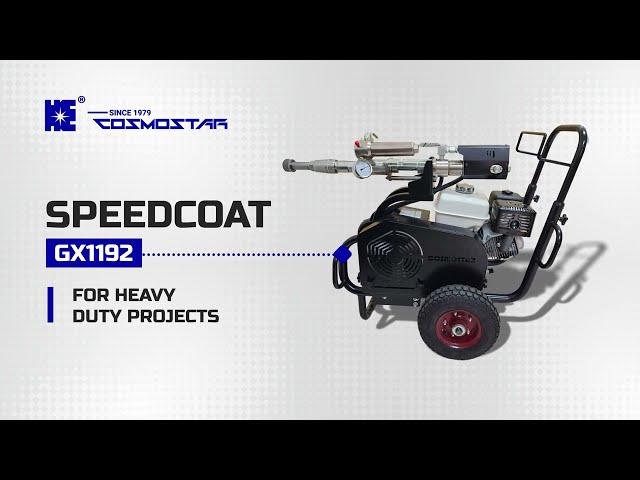 Cosmostar SpeedCoat GX1192 Gas Hydraulic Airless Sprayer