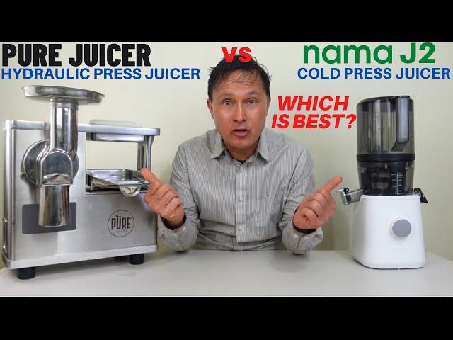 Pure Hydraulic Press Juicer vs Nama J2 Cold Press Comparison Review