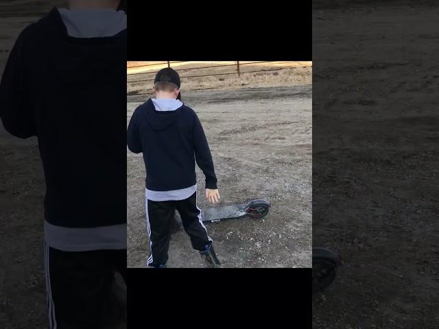 My little brother on my scooter #farming #caseih #newholland #funny #farmer #scooter