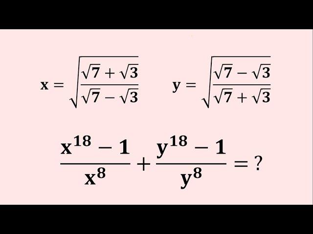 A Nice Radical Algebra Challenge | Math Olympiad