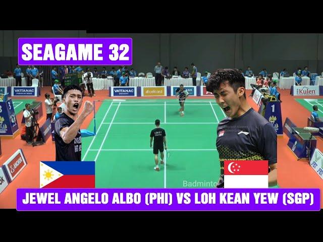 [Badminton seagame 2023] Loh Kean Yew (SGP) vs Jewel Angelo ALBO (PHI)/ Men's team/ QF