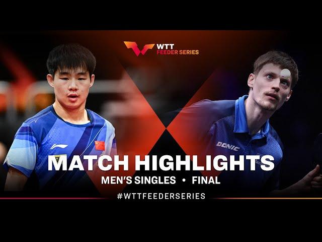 Zeng Beixun vs Anders Lind | MS Final | WTT Feeder Panagyurishte 2024