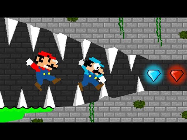 Mario HOT & Mario ICE Escape Watergirl and Fireboy (Part 32)