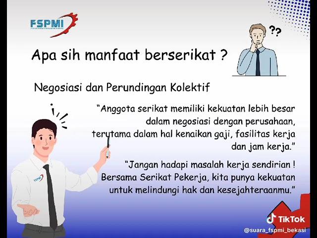 Manfaat Berserikat bagi pekerja / buruh #fspmi #buruhpabrik #cikarangpeople