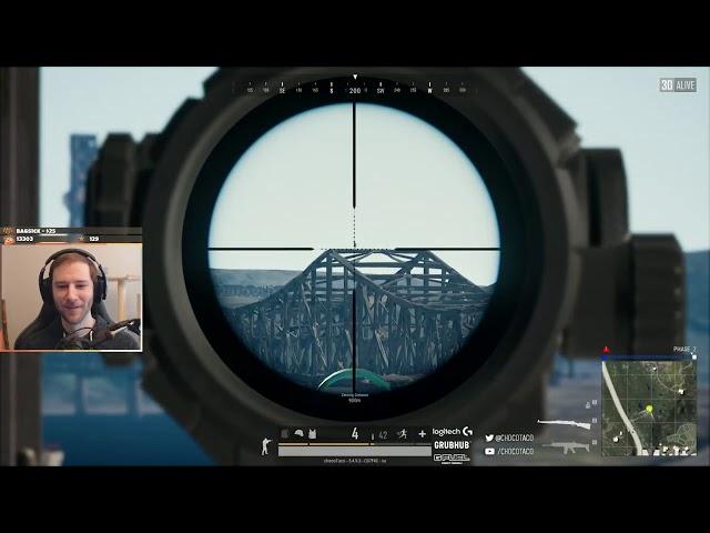 PUBG Longest sniper kill! Choco Taco INSANE 983 m Kar 98k Shot. #PUBGPC #CHOCOTACO #SNIPER #PUBG