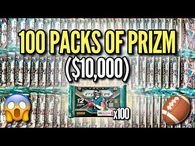 I WENT CRAZY AND OPENED 100 PACKS OF THE NEW 2024 PANINI PRIZM FOOTBALL ($10,000)! 