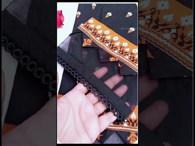 Organza Lace Sleeves 2024||Tissue Lace Designs 2024||#shortvideo #shorts #short