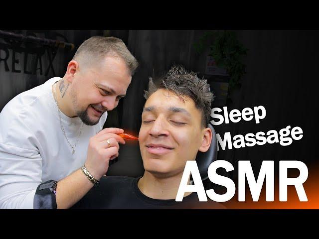 ASMR Head Massage From Turkish Barber | ASMR Sleep Fast and Easy