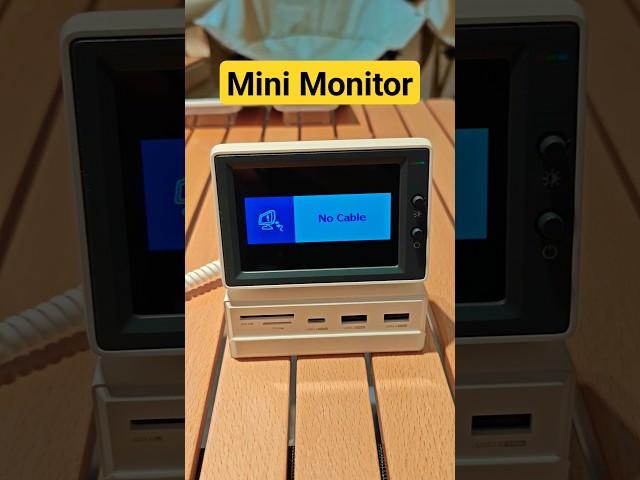 HAGiBiS Mini Monitor USB Docking Station #pc #shorts