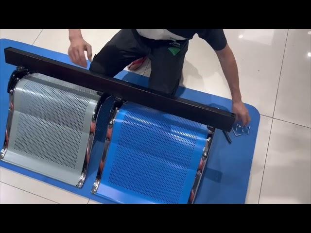 2 seat waiting chair install video