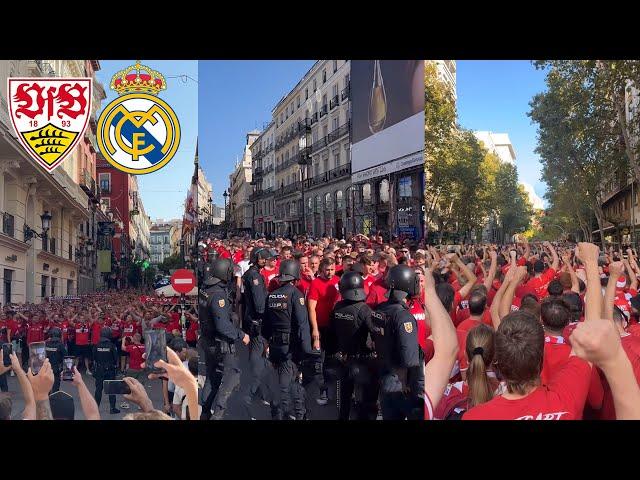 15.000 Stuttgart Fans Take Over Madrid Ahead of First Champions League Game Since 2009