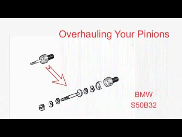 Servicing BMW S50B32 Vanos Pinions