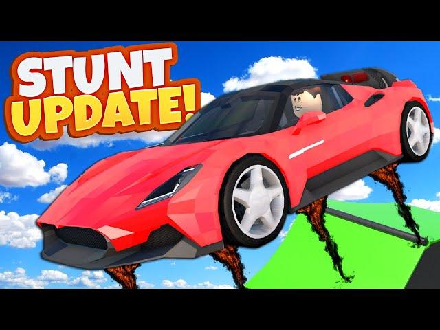 Using Air-Thrusters to Do AMAZING Stunts in the Roblox Car Crushers 2 Update!