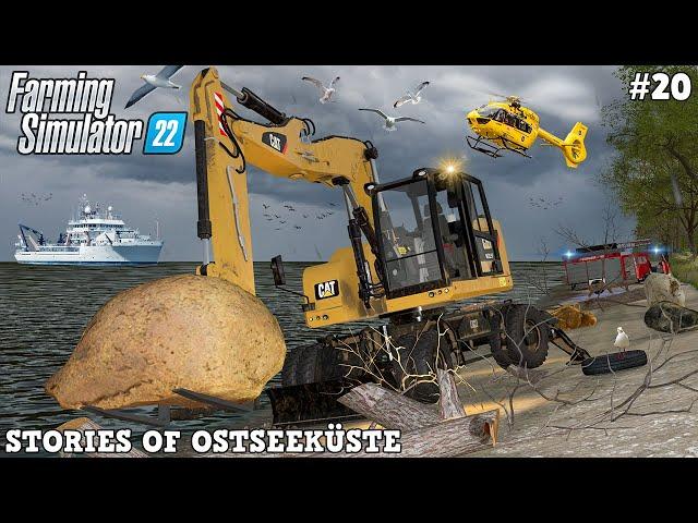 CLEANING BEACH AFTER HEAVY STORM AND FLOODS! ️ | Ostseeküste | FS22 | Timelapse #20