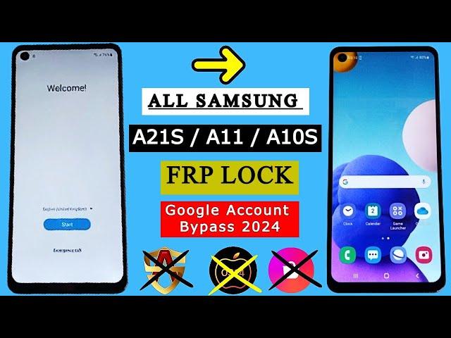 Samsung A21s / A10s / A11 FRP Bypass 2024 New | All Samsung FRP Bypass Without PC And Software Tool