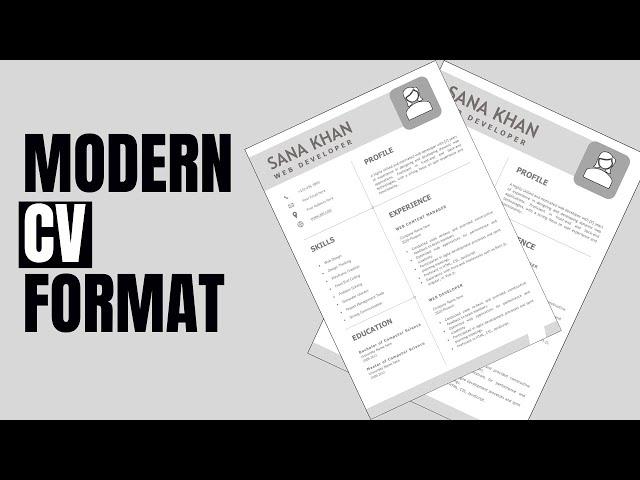 How To Create Modern CV In Word |  Step-by-Step Tutorial 2024