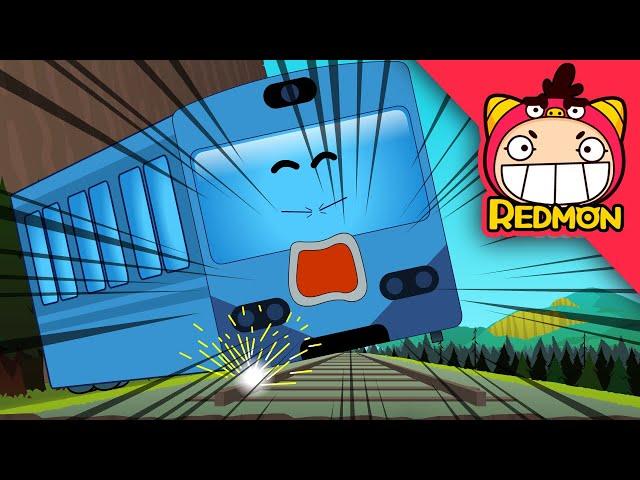 Train Running on Tracks | Rescue cars | REDMON