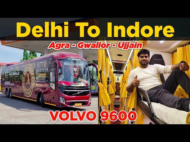 Delhi To Indore Volvo Bus Journey | Most Luxurious Sleeper Bus by Ashok Travels