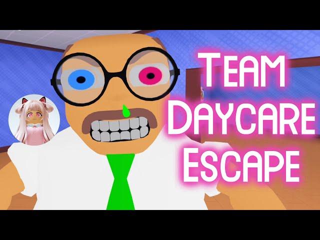 Team Daycare Escape! (TEAMWORK OBBY) - Roblox Gameplay Walkthrough No Death [4K]