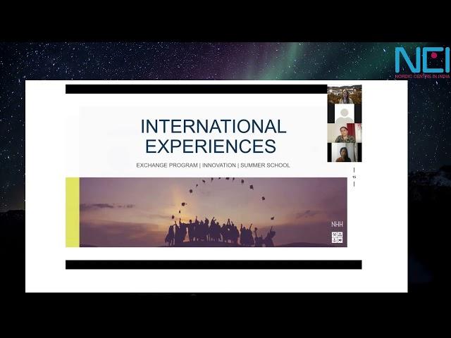 NHH Norwegian School of Economics, Norway- Nordic India Virtual Higher Education Fair, 2021