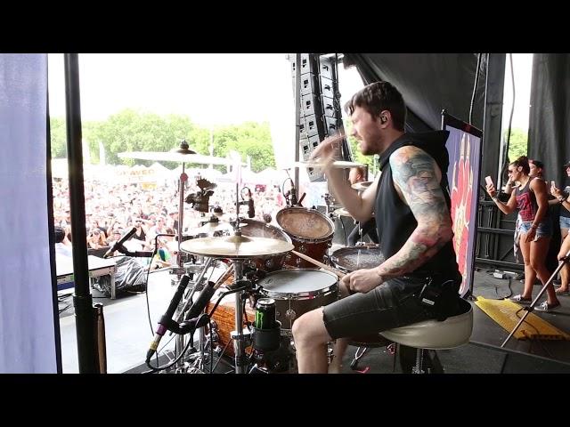 Blessthefall - What's Left Of Me [Matt Traynor] Drum Cam Live [HD]