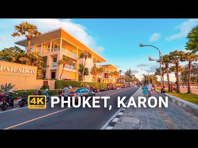 4K HDR Phuket Sunset Walk | Karon Beach, Phuket, Thailand