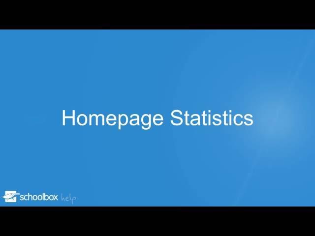 Homepage Statistics - LMS Tools