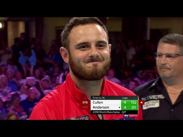 NINE-DARTER, 170 AND FLY-GATE! Anderson v Cullen | 2018 World Matchplay