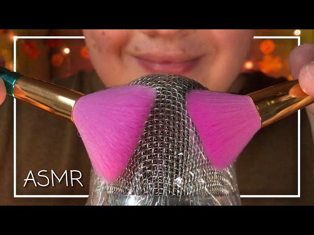 ASMR 1 Hour Double Crinkle Brushing over the Microphone! (No Talking)