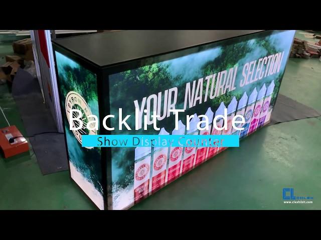 Backlit Trade Show Display Counter