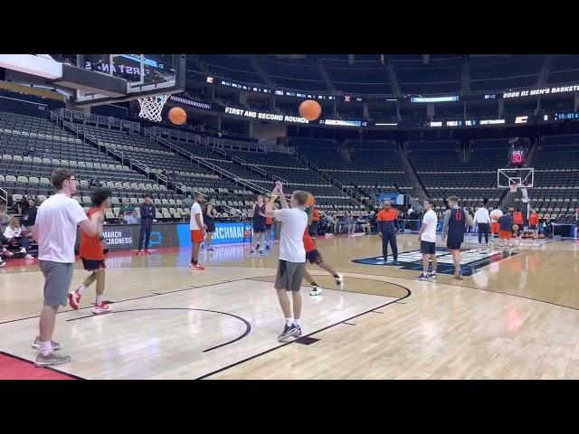 Illinois shoot around prior to NCAA Tourney part 1