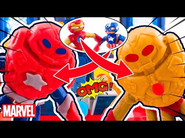 IRONMAN and CAPTAIN AMERICA Upgrade Their Suits to Defeat ULTRON | Super Toys Collection