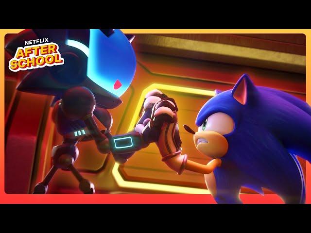 Sonic vs Chaos Sonic FIGHT!  Sonic Prime | Netflix After School