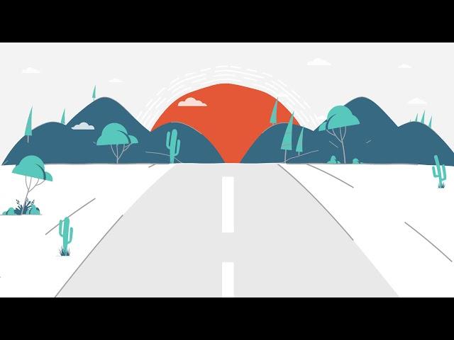 Road Loop Animation | After effects | Illustrator