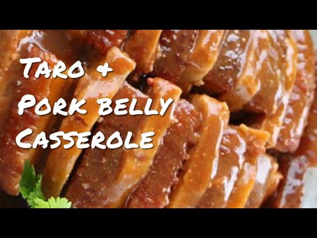 Dad's Recipe: Traditional Chinese Taro & Pork Belly Casserole 芋头扣肉 FullHappyBelly