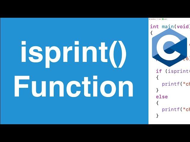 isprint() Function | C Programming Tutorial