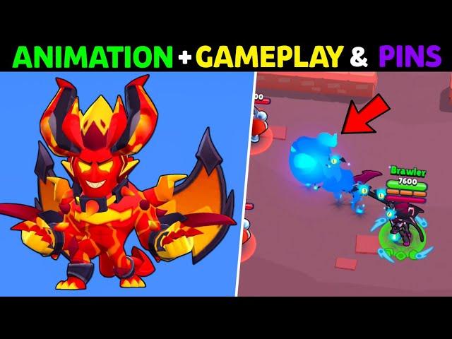 Brawl Stars All Demon Mortis Gameplay, Animation, Pins, Spray & Player Icon