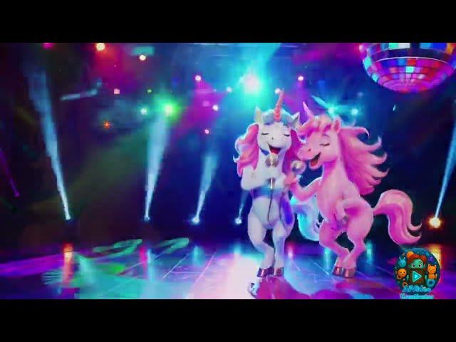Singing AI Unicorns Took Over the Internet!  | Futuristic APT Performance #ai #ai短片 #funny #cute